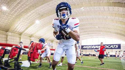defensive end Dominic Lolesio (42) - TUCSON, ARIZ. -- Football Fall Camp, day 6.
Aug. 8, 2023.
Photo by Mike Christy / Arizona Athletics