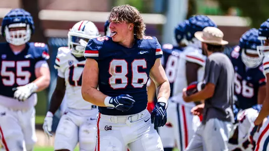 tight end John Hart (86) - TUCSON, ARIZ. —Football Practice Aug. 15, 2023.
Photo by Madison Farwell / Arizona Athletics