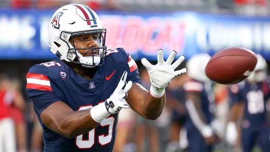 tight end Roberto Miranda (85) - TUCSON, ARIZ. -- Football vs Northern Arizona University at Arizona Football Stadium
Sept. 2, 2023.
Photo by Catherine Regan / Arizona Athletics