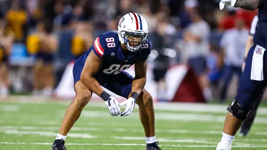 tight end Keyan Burnett (88) - TUCSON, ARIZ. -- Football vs. Northern Arizona University at Arizona Stadium.
Sept. 2, 2023.
Photo by Mike Christy / Arizona Athletics