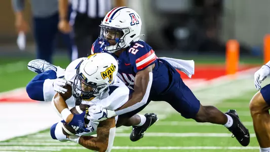 defensive back Jai-Ayviauynn Celestine (24) - TUCSON, ARIZ. -- Football vs. Northern Arizona University at Arizona Stadium.
Sept. 2, 2023.
Photo by Mike Christy / Arizona Athletics