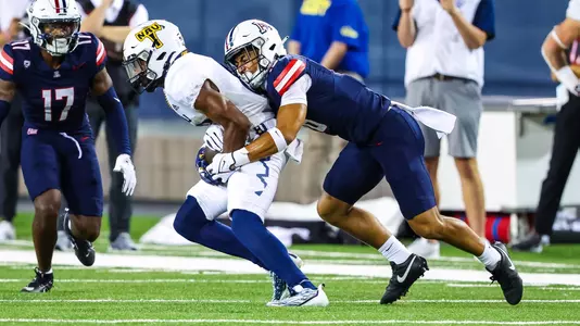 safety Gavin Hunter (16) - TUCSON, ARIZ. -- Football vs. Northern Arizona University at Arizona Stadium.
Sept. 2, 2023.
Photo by Mike Christy / Arizona Athletics