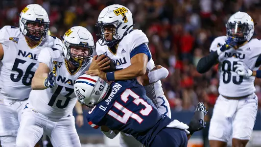 safety Dalton Johnson (43) -TUCSON, ARIZ. -- Football vs NAU at Arizona Stadium.
Sept. 2, 2023.
Photo by Marison Bilagody / Arizona Athletics