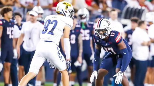 defensive back Charles Yates, Jr. (17) - TUCSON, ARIZ. -- Arizona Football vs NAU at Arizona Stadium.
Sept. 2, 2023.
Photo by Rebecca Sasnett / Arizona Athletics