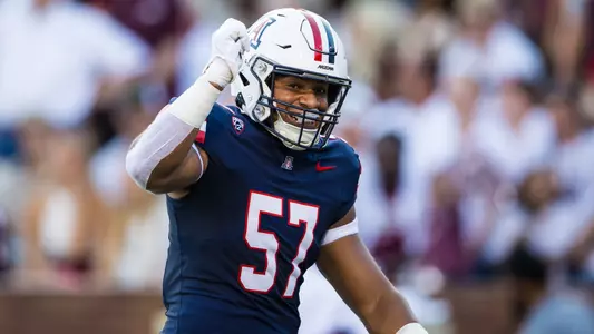 linebacker Anthony Ward (57) - STARKVILLE, MISS. -- Football vs. Mississippi State at Davis Wade Stadium.
Sept. 9, 2023.
Photo by Mike Christy / Arizona Athletics