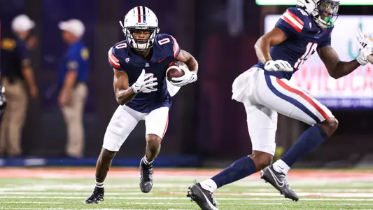 wide receiver Kevin Green Jr. (0), wide receiver AJ Jones (16) - TUCSON, ARIZ. -- Football vs. UTEP at Arizona Stadium.
Sept. 16, 2023.
Photo by Mike Christy / Arizona Athletics