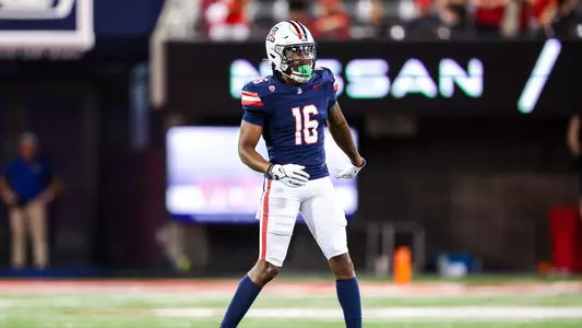 wide receiver AJ Jones (16) - TUCSON, ARIZ. -- Football vs. UTEP at Arizona Stadium.
Sept. 16, 2023.
Photo by Mike Christy / Arizona Athletics