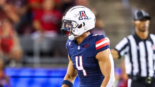 safety Isaiah Taylor (4) - TUCSON, ARIZ. -- Football vs. UTEP at Arizona Stadium.
Sept. 16, 2023.
Photo by Mike Christy / Arizona Athletics