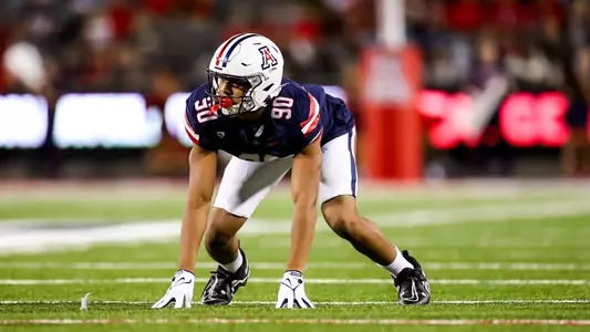defensive lineman Isaiah Ward (90) - TUCSON, ARIZ. -- Football vs UTEP at Arizona Stadium.
Sept. 16, 2023.
Photo by Rebecca Sasnett / Arizona Athletics