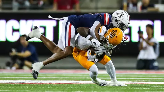 cornerback Tacario Davis (23) - TUCSON, ARIZ. -- Football vs UTEP at Arizona Stadium.
Sept. 16, 2023.
Photo by Rebecca Sasnett / Arizona Athletics