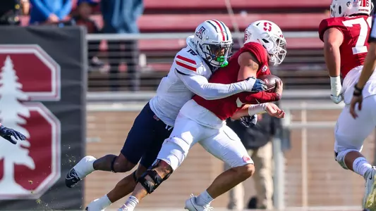 linebacker Justin Flowe (10) - Stanford, CALIF. -- Football vs Stanford at Stanford Stadium.
Sept. 23, 2023.
Photo by Rebecca Sasnett / Arizona Athletics