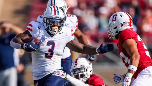 running back Jonah Coleman (3) - Stanford, CALIF. -- Football vs Stanford at Stanford Stadium.
Sept. 23, 2023.
Photo by Rebecca Sasnett / Arizona Athletics
