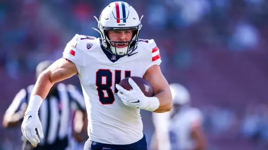 tight end Tanner McLachlan (84) - Stanford, CALIF. -- Football vs Stanford at Stanford Stadium.
Sept. 23, 2023.
Photo by Rebecca Sasnett / Arizona Athletics