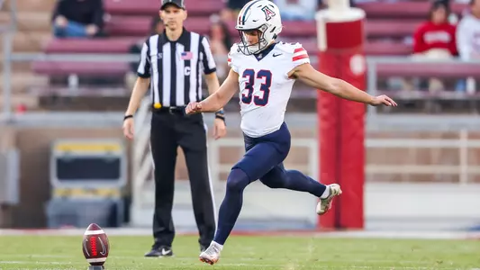 place kicker Tyler Loop (33) - Stanford, CALIF. -- Football vs Stanford at Stanford Stadium.
Sept. 23, 2023.
Photo by Rebecca Sasnett / Arizona Athletics