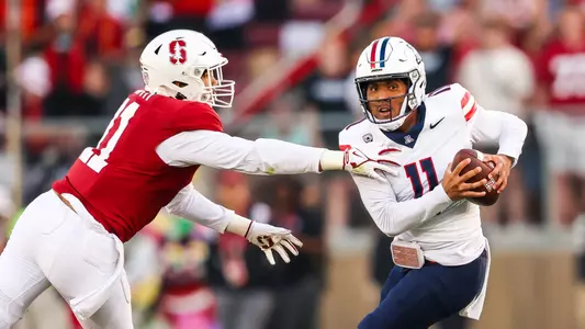 quarterback Noah Fifita (11) - Stanford, CALIF. -- Football vs Stanford at Stanford Stadium.
Sept. 23, 2023.
Photo by Rebecca Sasnett / Arizona Athletics