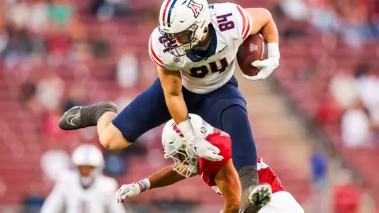 tight end Tanner McLachlan (84) - Stanford, CALIF. -- Football vs Stanford at Stanford Stadium.
Sept. 23, 2023.
Photo by Rebecca Sasnett / Arizona Athletics