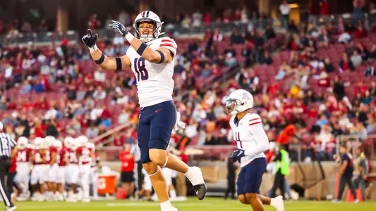 linebacker Kamuela Ka'aihue (18) - Stanford, CALIF. -- Football vs Stanford at Stanford Stadium.
Sept. 23, 2023.
Photo by Rebecca Sasnett / Arizona Athletics