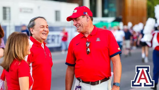 Dave heeke outside of Arizona Stadium