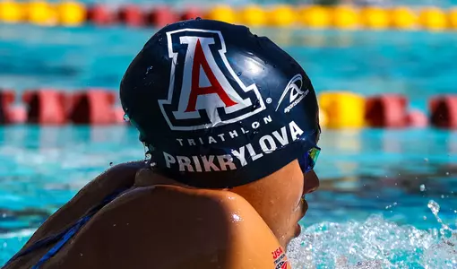 Dana Prikrylová -TEMPE, ARIZ. -- Women’s Triathlon Duel in the Desert at Mona Plummer Aquatic Center.
Sept. 2, 2023.
Photo by Marison Bilagody / Arizona Athletics