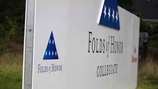 Folds of Honor Collegiate Signage