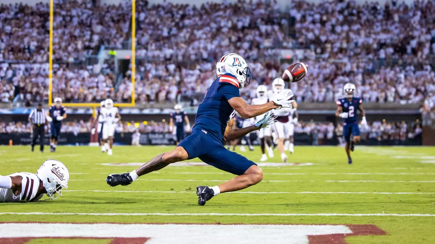 STARKVILLE, MISS. -- Football vs. Mississippi State at Davis Wade Stadium.
Sept. 9, 2023.
Photo by Mike Christy / Arizona Athletics