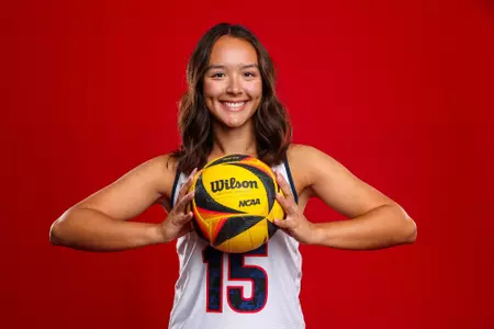 Maki Bispham (15) - TUCSON, ARIZ. -- Beach Volleyball photo day.