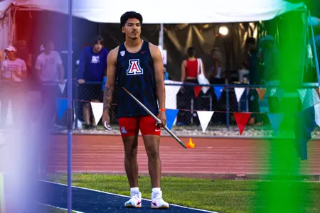 Jesse Avina -TUCSON, ARIZ. -- Track and Field Willie Williams Classic, Day 1, at Roy P. Drachman Stadium.
March 22, 2024.
Photo by Marison Bilagody / Arizona Athletics