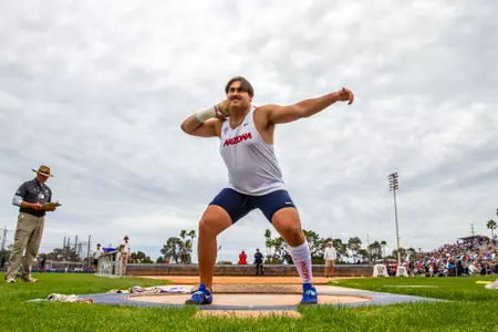 Tyler Michelini - TUCSON, ARIZ. -- Track and Field during the Willie Williams Classic day 2 at
March 23, 2024.
Photo by Rebecca Sasnett / Arizona Athletics