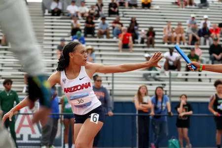 Zana Ryan - TUCSON, ARIZ. -- Men’s and Women’s Track and Field: Willie Williams Classic, Day 2 at Drachman Stadium March 23, 2024.
Photo by Catherine Regan / Arizona Athletics
