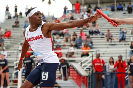 Christian Simmons - - TUCSON, ARIZ. -- Men’s and Women’s Track and Field: Willie Williams Classic, Day 2 at Drachman Stadium March 23, 2024.
Photo by Catherine Regan / Arizona Athletics