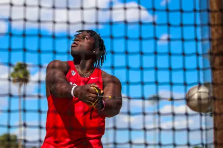 Michael Ogbeiwi - TUCSON, ARIZ. —Track and Field during the Desert Heat Classic at Drachman Stadium
April 27, 2024.
Photo by Rebecca Sasnett / Arizona Athletics