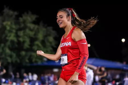 Aislin Martinez-Pompa - TUCSON, ARIZ. —Track and Field during the Desert Heat Classic at Drachman Stadium
April 27, 2024.
Photo by Rebecca Sasnett / Arizona Athletics