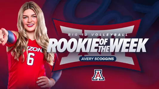 Avery Scoggins Big 12 Rookie of the Week Graphic