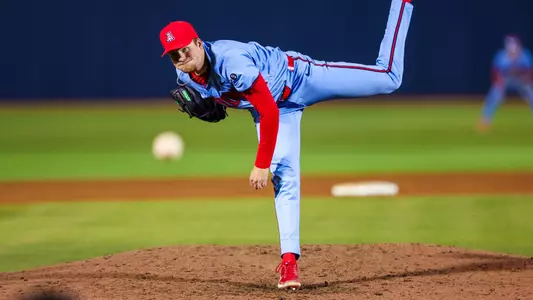 Jackson Kent - TUCSON, ARIZ. -- Baseball vs. Northeastern, Game 1 at Hi Corbett Field.
Feb. 16, 2024.
Photo by Mike Christy / Arizona Athletics