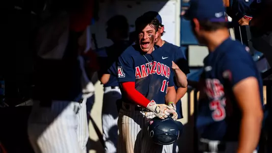 Emilio Corona (11) - TUCSON, ARIZ. -- Baseball vs Utah Tech at Hi Corbett Field
Feb. 20, 2024.
Photo by Rebecca Sasnett / Arizona Athletics