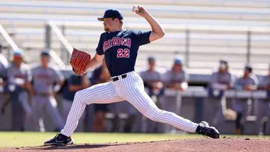 Jackson Kent (22) - TUCSON, ARIZ. -- Baseball vs. Pima Community College, Game 1 of Fall-ball at Hi-Corbett Field Oct. 14, 2023.
Photo by Catherine Regan / Arizona Athletics