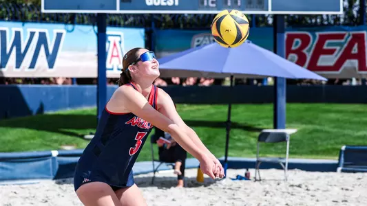 Ashlyn Zilliken (3) - TUCSON, ARIZ. -- Beach Volleyball vs. San Francisco.
Feb. 23, 2024.
Photo by Ary Frank / Arizona Athletics