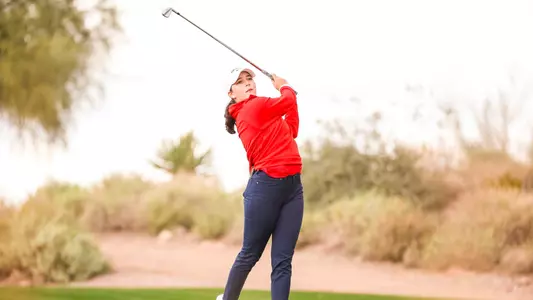 Charlotte Back - GOLD CANYON, ARIZ. -- Women’s Golf competes in the 2024 Match in the Desert at Superstition Mountain Golf and Country Club.
Jan. 22, 2024.
Photo by Mike Christy / Arizona Athletics