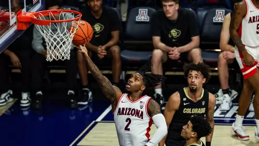 Caleb Love (2) - TUCSON, ARIZ. -- Men’s Basketball vs. Colorado.
Jan. 4, 2024.
Photo by Ary Frank / Arizona Athletics