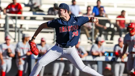 Josh Morano (30) - TUCSON, ARIZ. -- Baseball vs Utah Tech at Hi Corbett Field
Feb. 20, 2024.
Photo by Rebecca Sasnett / Arizona Athletics