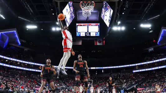 Jaden Bradley (0) - LAS VEGAS, NEV. -- Men’s basketball vs. USC in the quarterfinals of the 2024 Pac-12 Tournament at T-Mobile Arena.
March 14, 2024.
Photo by Mike Christy / Arizona Athletics