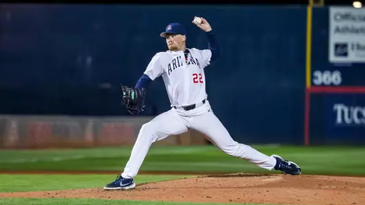 Jackson Kent (22) - TUCSON, ARIZ. -- Baseball vs ASU game 1 at Hi Corbett Field
March 15, 2024.
Photo by Rebecca Sasnett / Arizona Athletics