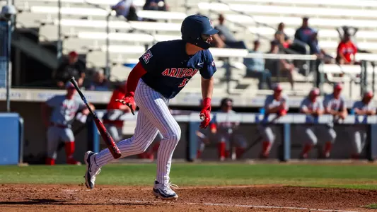 Maddox Mihalakis (33) - TUCSON, ARIZ. -- Baseball vs Utah Tech at Hi Corbett Field
Feb. 20, 2024.
Photo by Rebecca Sasnett / Arizona Athletics