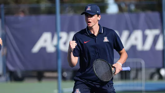 Sasha Rozin - Tucson Arizona
Jan. 28, 2024.
Photo by Reagan Helfer / Arizona Athletics