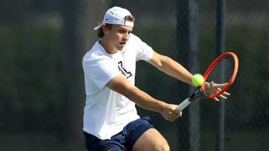 Herman Hoeyeraal - TUCSON, ARIZ. -- #7 Men’s Tennis vs #33 Stanford at Lanelle Robson Tennis Center March 30, 2024.
Photo by Catherine Regan / Arizona Athletics