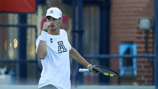 Colton Smith - TUCSON, ARIZ. -- #7 Men’s Tennis vs #33 Stanford at Lanelle Robson Tennis Center March 30, 2024.
Photo by Catherine Regan / Arizona Athletics