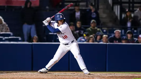 Adonys Guzman (18) - TUCSON, ARIZ. -- Baseball vs ASU game 1 at Hi Corbett Field
March 15, 2024.
Photo by Rebecca Sasnett / Arizona Athletics