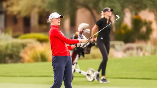 Gile Bite Starkute - GOLD CANYON, ARIZ. -- Women’s Golf competes in the 2024 Match in the Desert at Superstition Mountain Golf and Country Club.
Jan. 22, 2024.
Photo by Mike Christy / Arizona Athletics