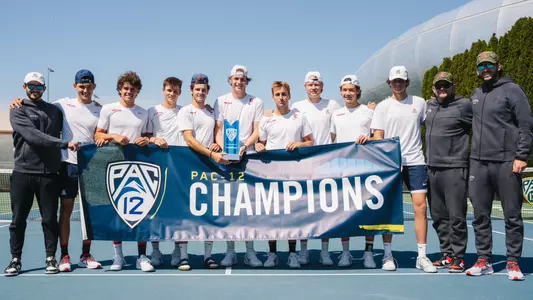 Men's Tennis celebrates is 2023-24 co-Pac-12 Championship