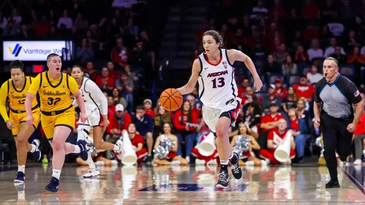 Helena Pueyo (13) - TUCSON, ARIZ. -- Women’s Basketball vs California at McKale Center
Jan. 26, 2024.
Photo by Rebecca Sasnett / Arizona Athletics